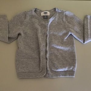 🍂 Old Navy toddler girls grey cardigan size 3T